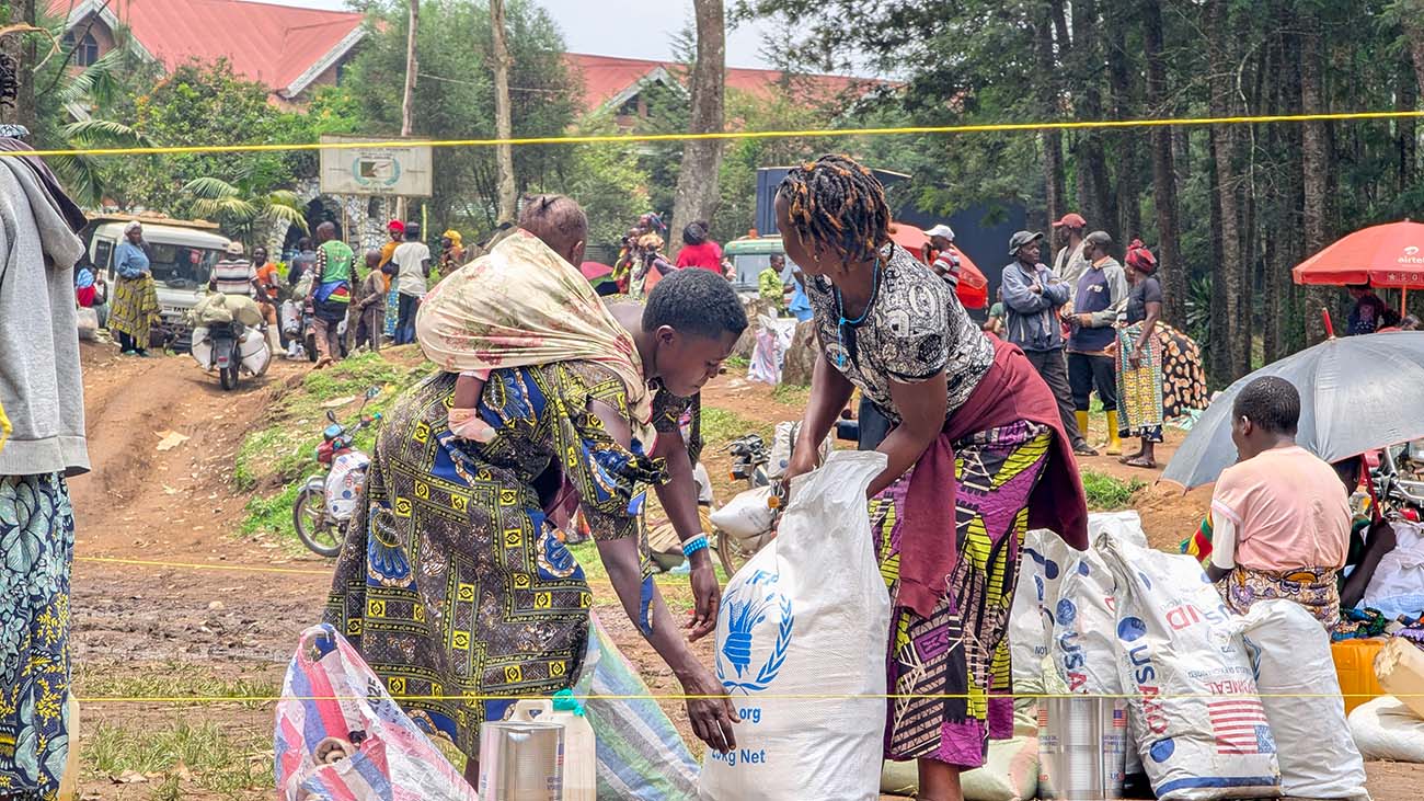 Distribution de l'aide alimentaire du PAM par Caritas Butembo-Beni 