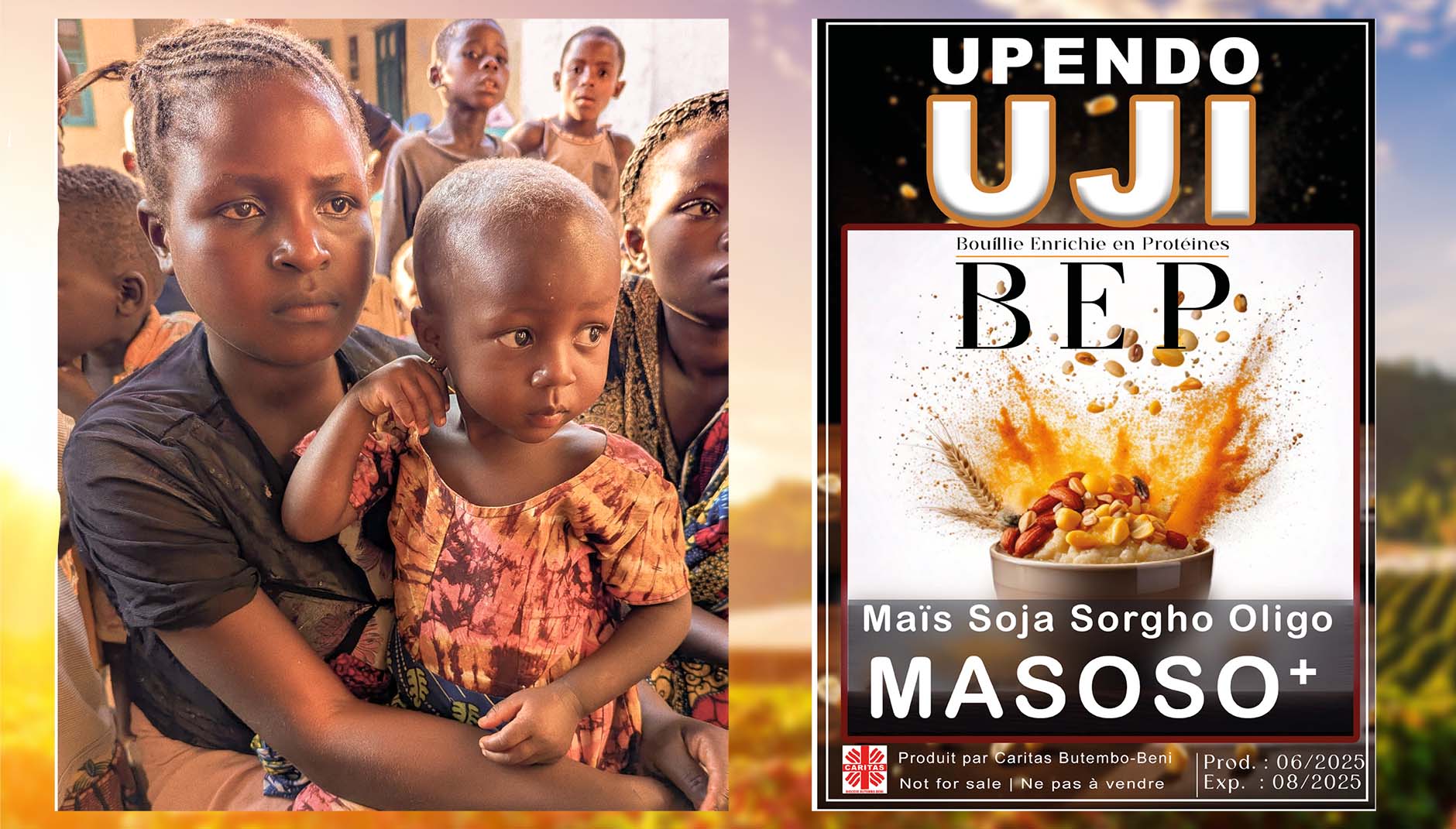 Grace à la bouillie de Caritas, ma fille Christ-vie retrouve la santé